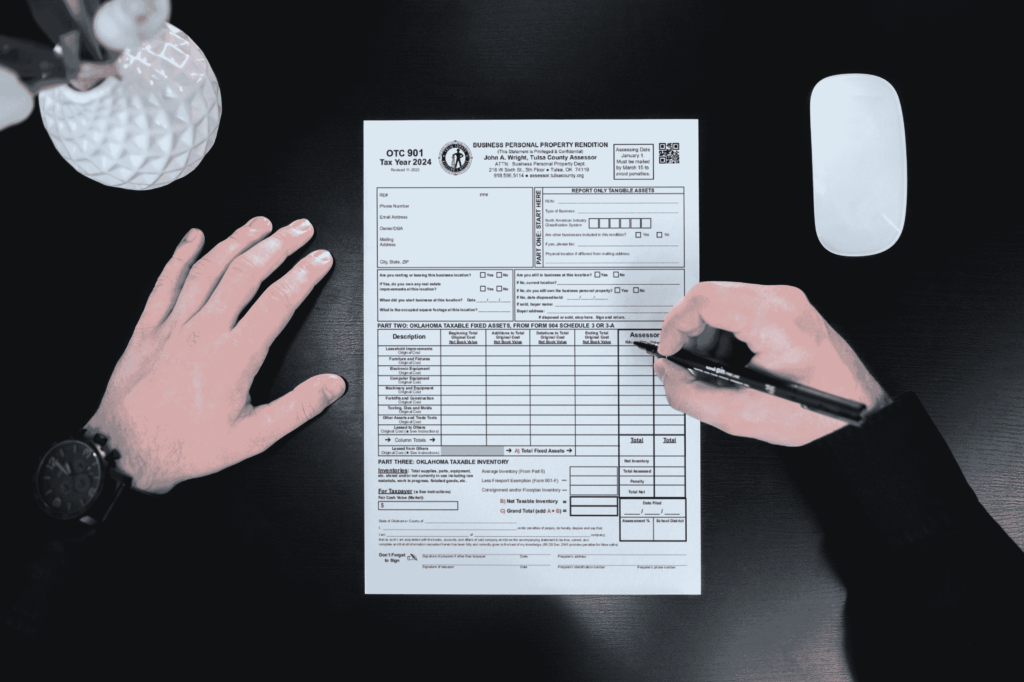 An individual signing Business property paperwork